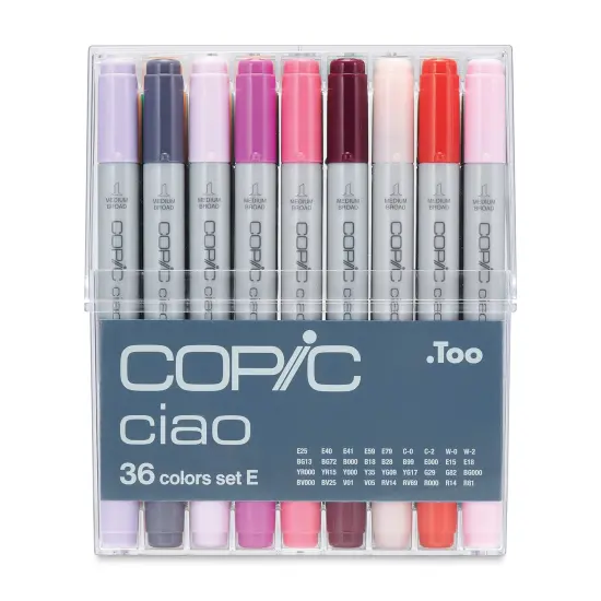 Copic Ciao Double Ended Marker Set - Set E, Set of 36 {2}