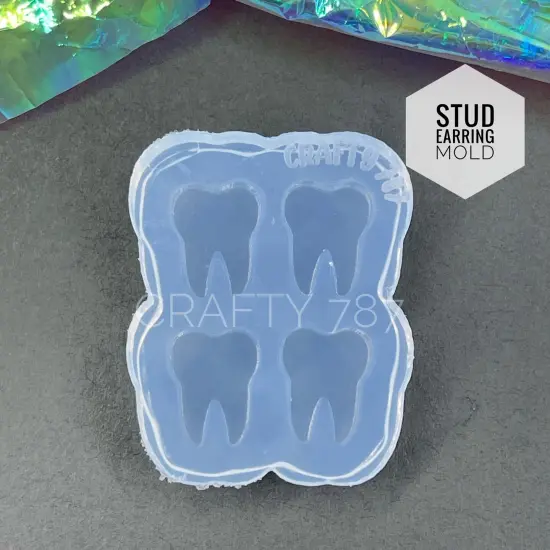 Tooth Stud Earring Mold(B10) {1}