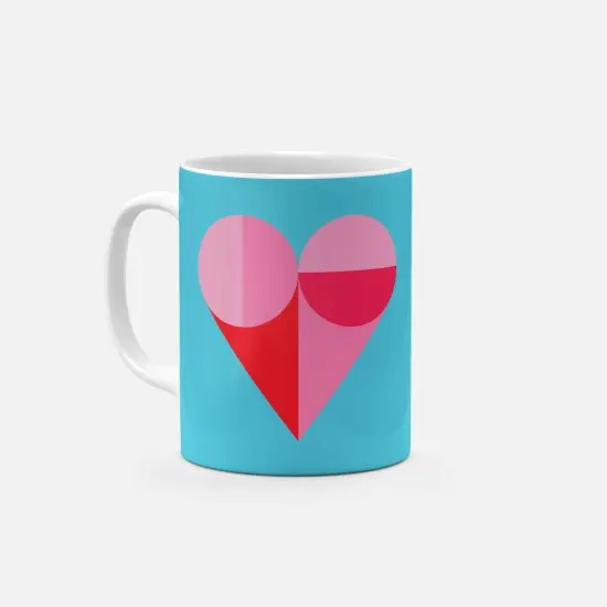 Geo Heart 11 Oz Mug {1}