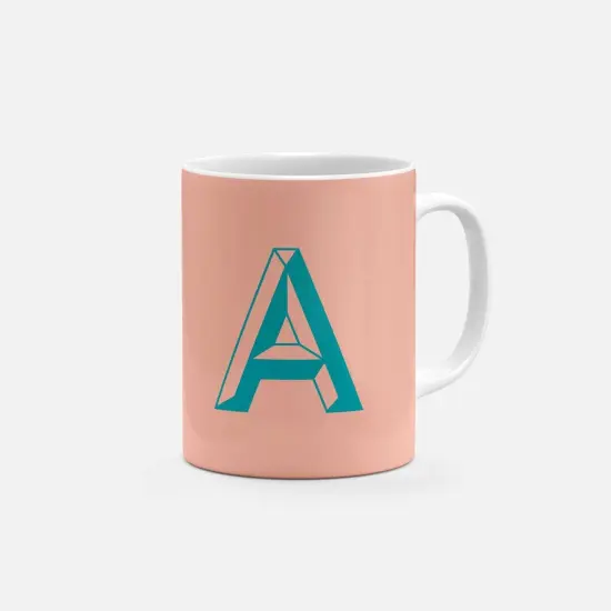 Monogram Letter 11oz Mug {1}