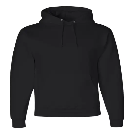 JERZEES&reg; Super Comfortable Hooded Sweatshirt Black {1}
