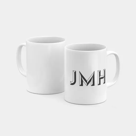 Monogram Initials 11oz Mug {3}