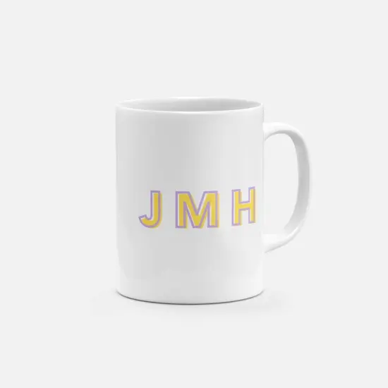 Monogram Initials 11oz Mug V {2}