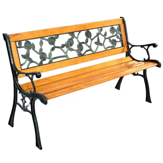 49 1/2 Inch Patio Park Garden Porch Chair Bench {3}