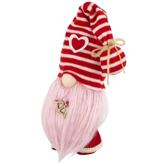 Northlight Plush Bow and Arrow Valentine's Day Gnome - 19" - Pink Red {4}