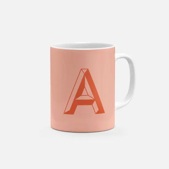 Monogram Letter 11oz Mug V {1}
