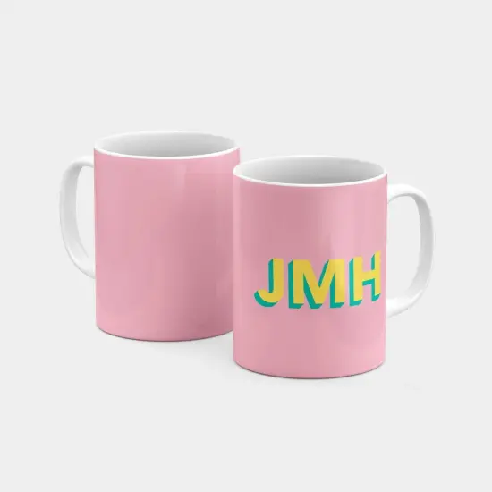 Monogram 3D Initials 11oz Mug IV {2}
