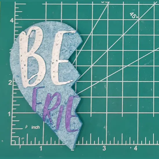 Best Friends Heart - 2 piece mold - Silicone Freshie Mold {2}