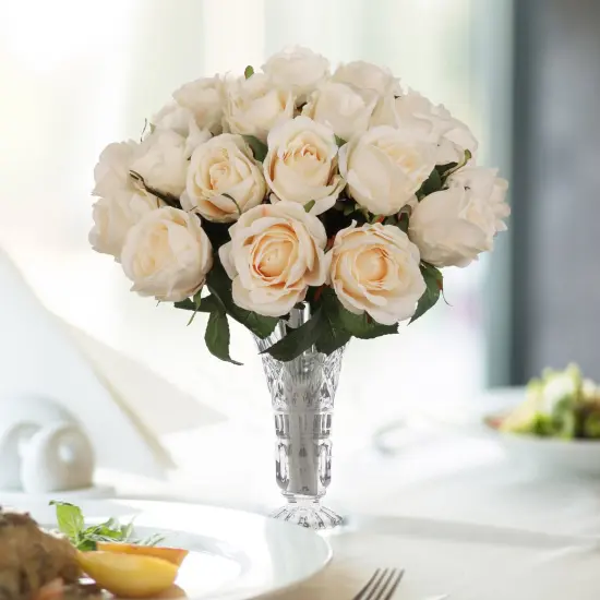 Cream Rose Bud Stem - 48-Pack, Realistic Silk Foliage, Lifelike Blooms, Perfect for Floral Arrangements, Events & Home D&eacute;cor - Ideal for All Seasons, Floral Home by Artificial Flowers {5}