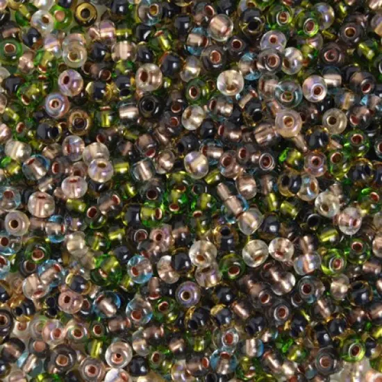 John Bead 2/0 Assorted Czech Glass Seed Beads, 500g Metallic Iridescent {2}