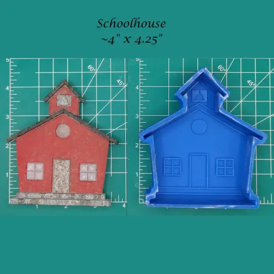 Schoolhouse Silicone Freshie Mold {1}