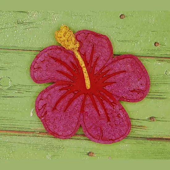 Hibiscus Flower Silicone Freshie Mold {3}