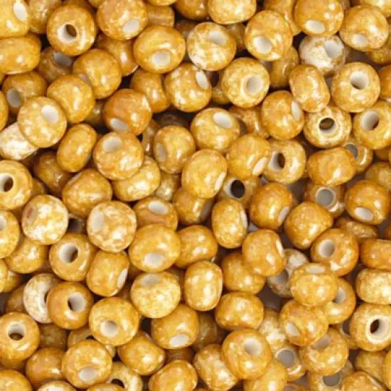 John Bead 2/0 Opaque Speckled Brown Czech Glass Seed Beads, 250g {1}