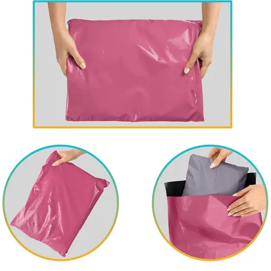 Pink Poly Bag Mailer Envelopes-Multi Sizes, Max Weight 2 pound {3}