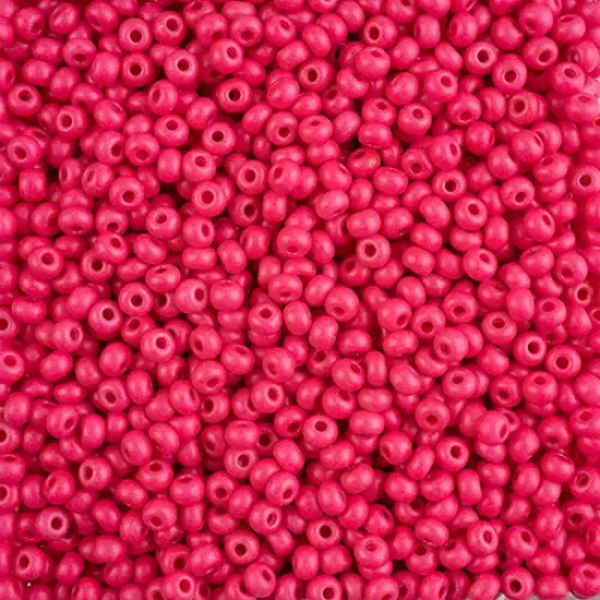 John Bead 6/0 Terra Intensive Matte Czech Glass Seed Beads, 500g Rose {1}