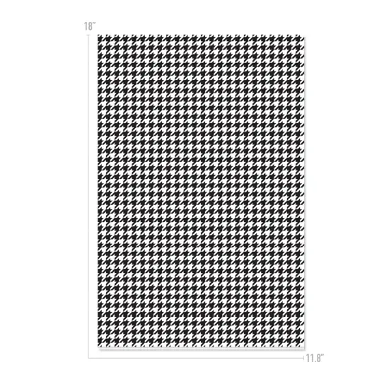 Happy Crafters Houndstooth 11.8" x 18" Sheet Blue and White {2}