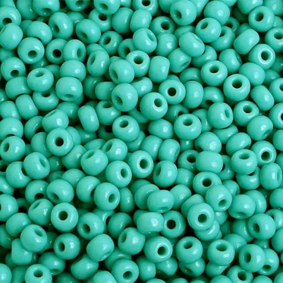 John Bead 6/0 Opaque Czech Glass Seed Beads, 500g Turquoise {1}