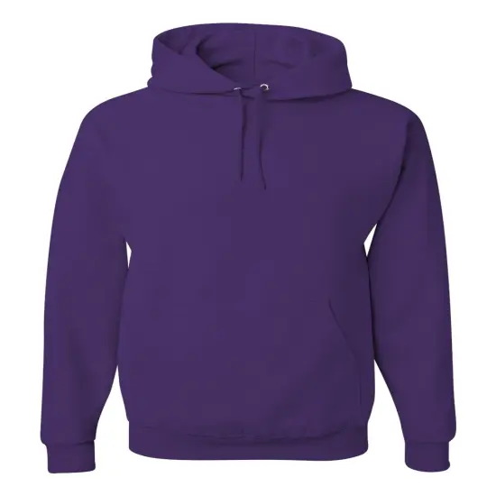 JERZEES&reg; NuBlend Long Sleeve Hooded Sweatshirt Deep purple {1}