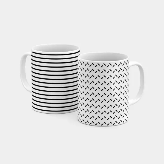 Mnml Tire Tread Pattern 11 Oz Mug {3}