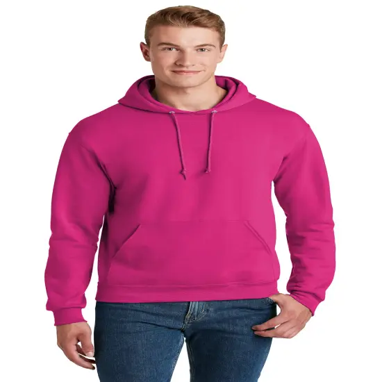 Jerzees&reg; NuBlend Pullover Hooded Sweatshirt Sleeve Hoodie Cyber pink {1}