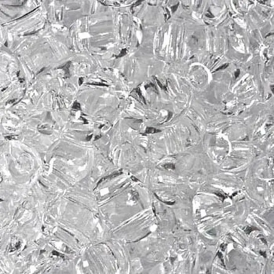 John Bead Twin 2-Hole Transparent Crystal Beads, 100g {1}