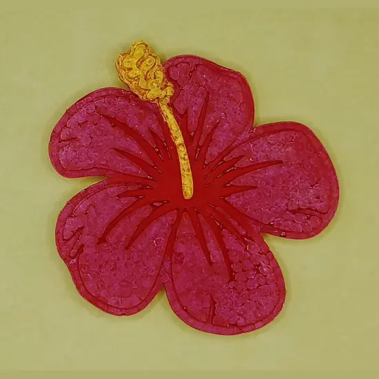 Hibiscus Flower Silicone Freshie Mold {4}