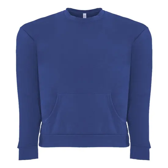 Next Level&reg; Santa Cruz Long Sleeve Crewneck Pocket Sweatshirt Royal {1}