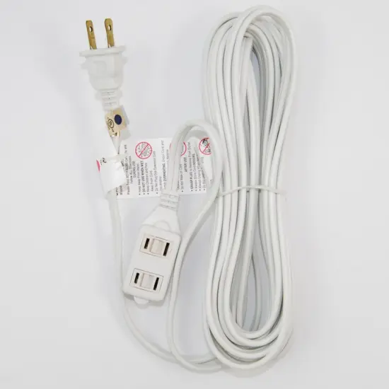 SUNLITE Household 20 foot Extension Cord White {1}