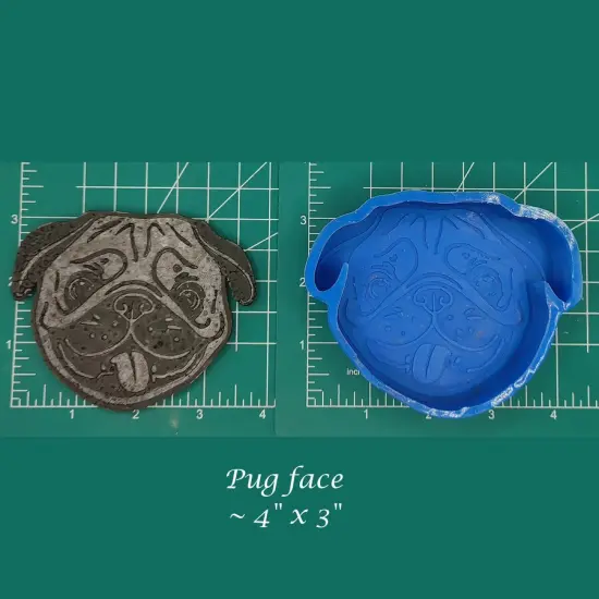 Pug Silicone Freshie Mold {1}