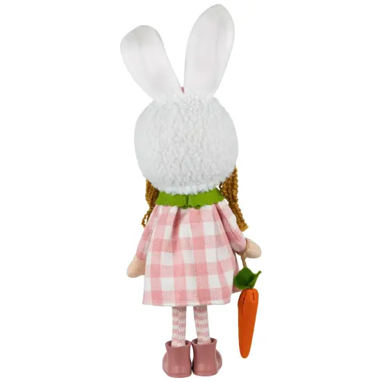 Northlight Girl in Bunny Hat Standing Easter Figurine - 13" - Pink and White {6}