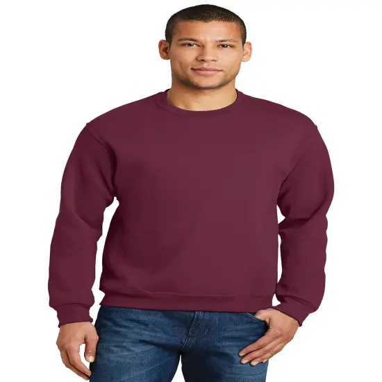 JERZEEAS&reg; NuBlend Crewneck Sweatshirt Maroon {1}