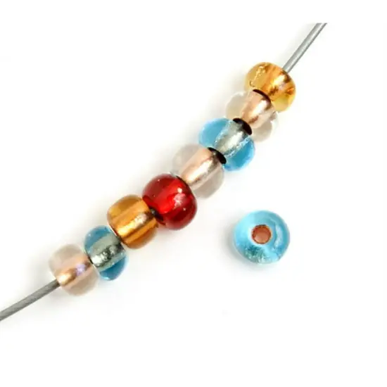 John Bead 6/0 Copper Lined Czech Glass Seed Beads, 500g Multi Mix {1}