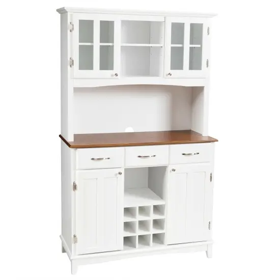 Kitchen Storage Cabinet Cupboard with Wine Rack and Drawers {1}