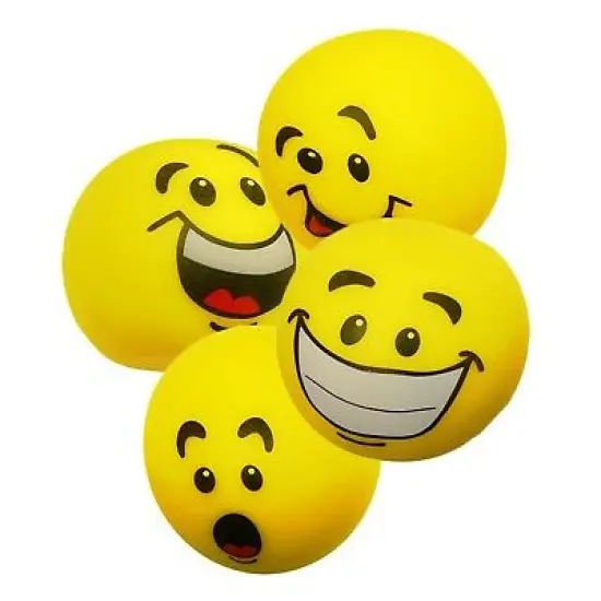 Big Mo's Toys Stress Balls - Emoticon Sensory Stress Reliever Fidget Toy Stretch Ball for ADD / ADHD - 4 Pack {3}