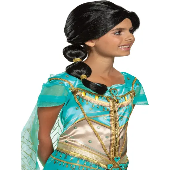 Girls Disney Aladdin Jasmine Wig Costume Accessory {1}