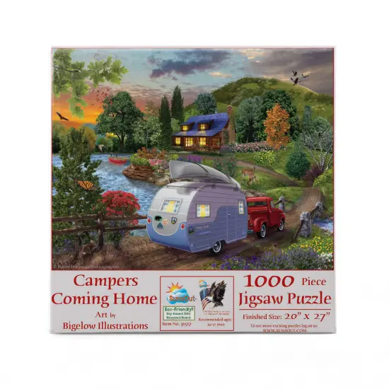 Sunsout Campers Coming Home 1000 pc Jigsaw Puzzle 31517 {4}