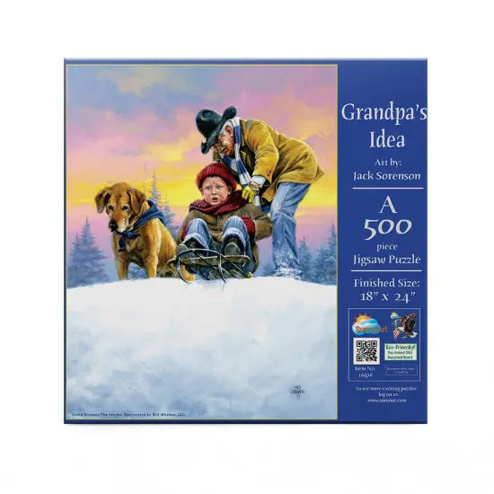Sunsout Grandpa's Idea 500 pc Fathers Day Jigsaw Puzzle 16976 {4}