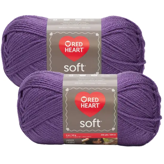 (Pack of 2) Red Heart Soft Yarn-Lavender {1}