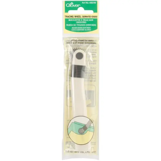 Clover Tracing Wheel-Serrated Edge {1}