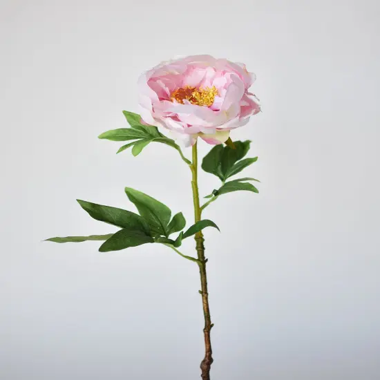 22" Faux Pink Peony Stem {2}