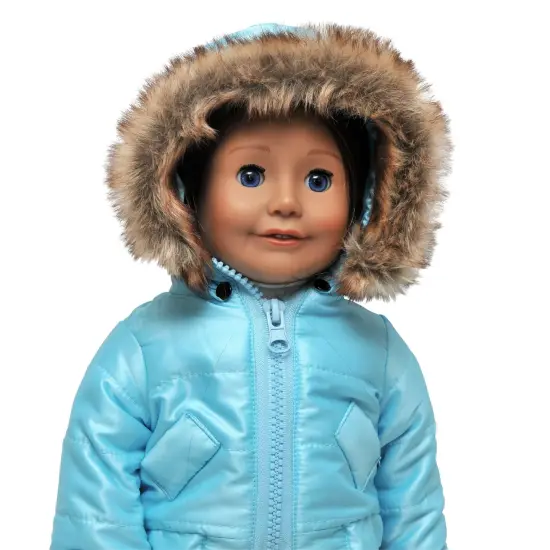 The Queen's Treasures 18 Inch Doll Complete 6 Pc Blue Ski Wear Clothes {6}