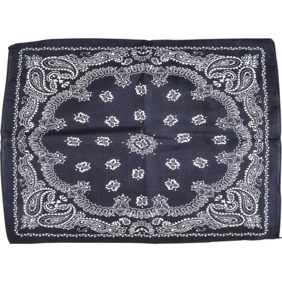 Dozen Blue Cowboy Cowgirl Costume 19" Bandanas Head Scarf Costume Accessory {1}