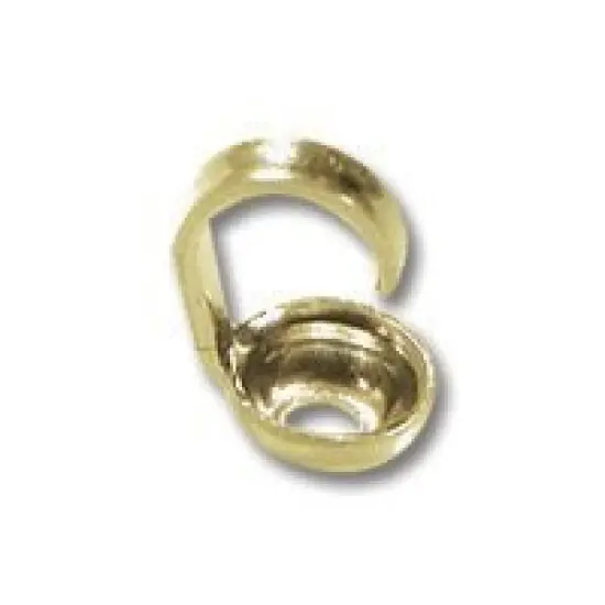 JewelrySupply Bead Tip .039 Hole Gold Color (20-Pcs) {1}