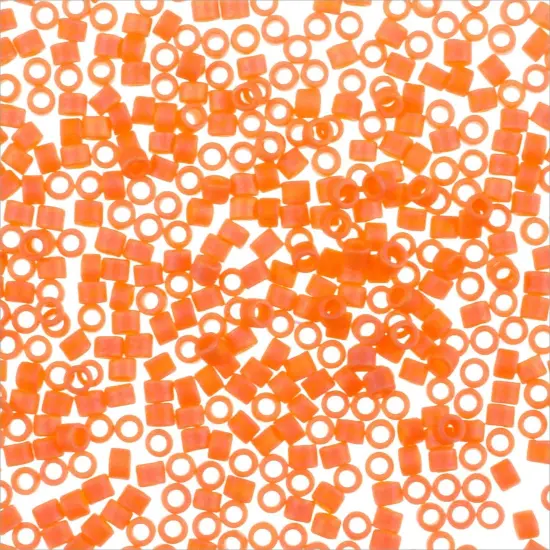 Miyuki Delica Seed Bead 11/0 Matte Orange Sherbet AB {3}