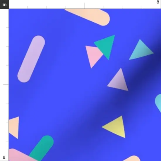 Various Fabrics by the Yard or Fat Quarter Blue Sprinkles Pink Green Yellow 80S Colorful Party Geometric Kids Neon Purple Shapes Custom Printed Fabric by Spoonflower {4}