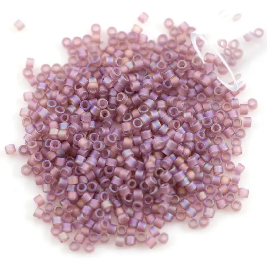 Miyuki Delica Seed Bead 11/0 Matte Transparent Lilac AB {1}