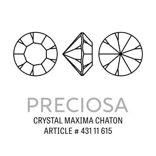 Preciosa Crystal Maxima Chaton 6.25mm (SS29) Peacock Green (Package of 20) {2}