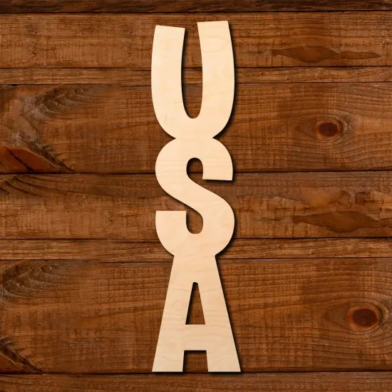 47 in. Unfinished USA Sign {1}