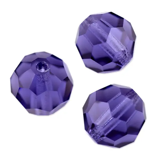 Preciosa Crystal Round Bead 4mm Tanzanite (Package of 20) {1}
