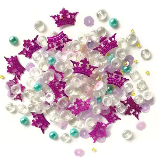 Buttons Galore Sparkletz DIY Craft Embellishments 30 Grams - 3 Packs of Princess Dreams {1}